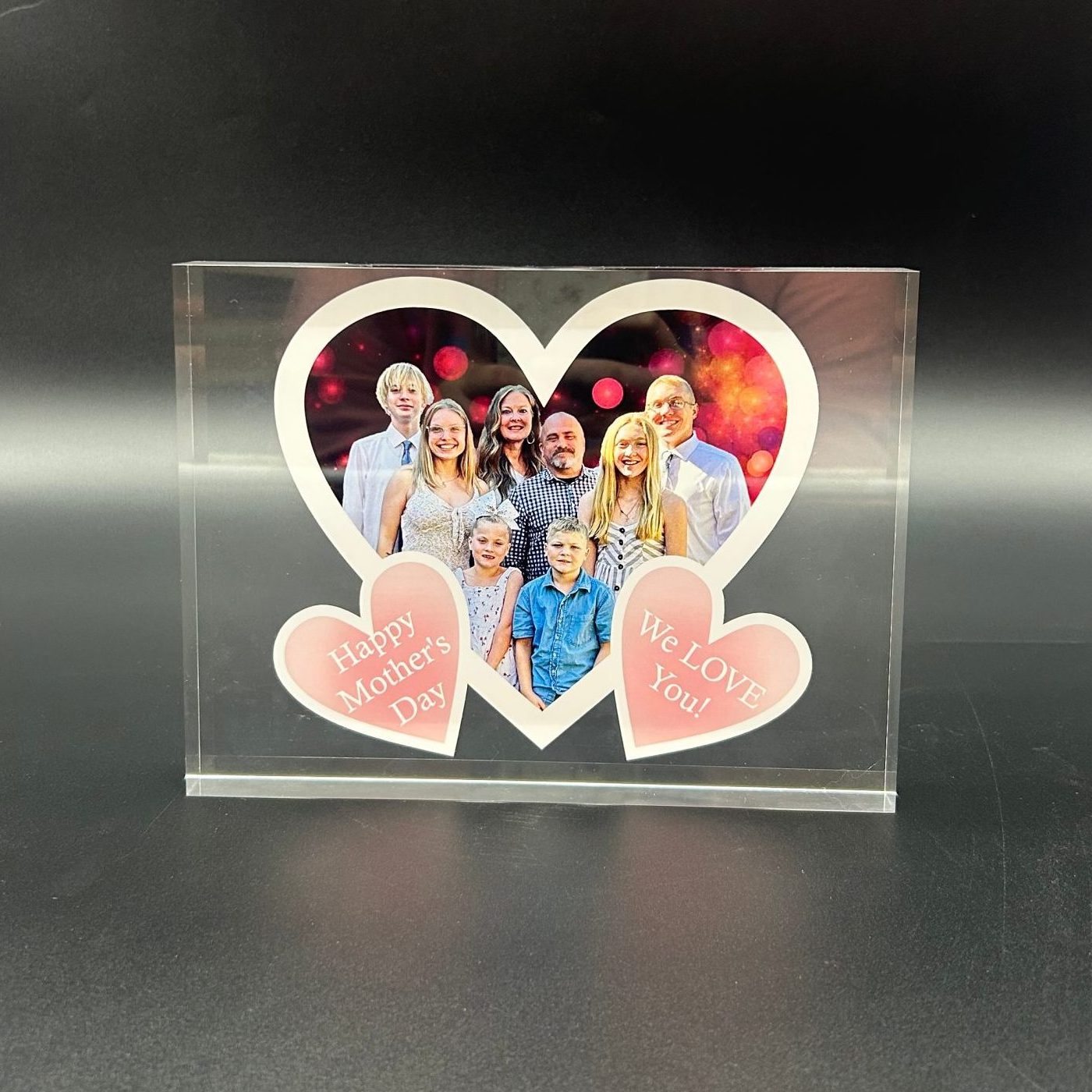 Acrylic Photo Block 6X8 Heart